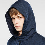 G-STAR® Navy Quilted Hooded Vest Sweat Dark blue