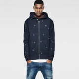 G-Star RAW® Orculus Embro Hooded Vest Sweat Donkerblauw