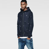 G-Star RAW® Orculus Embro Hooded Vest Sweat Donkerblauw