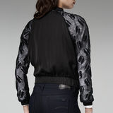 G-Star RAW® Fay Cropped Bomber Negro model side