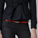 G-Star RAW® georgia belt/nw lthr/antic red Red front flat