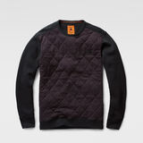 G-Star RAW® Kaiden Quilted Sweat Purple model front