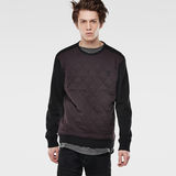 G-Star RAW® Kaiden Quilted Sweat Purple model side