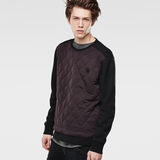 G-Star RAW® Kaiden Quilted Sweat Paars model back