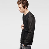 G-Star RAW® Kaiden Quilted Sweat Black model side