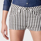G-Star RAW® Arc Tuka Striped Shorts Blanc front flat