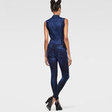G-Star RAW® mid sculpt suit/oron supstch/dk ag Bleu foncé front flat