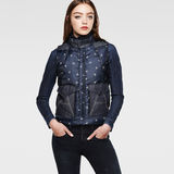 G-Star RAW® A Crotch Sleeveless Jacket Azul oscuro model front