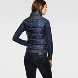 G-Star RAW® A Crotch Sleeveless Jacket Azul oscuro model back