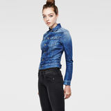G-Star RAW® New Slm Tai Jacket Bleu moyen model side