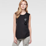G-Star RAW® Gretch Sleeveless T-Shirt Black model front