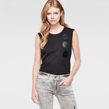 G-Star RAW® Gretch Sleeveless T-Shirt Black model side