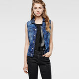 G-Star RAW® Slim Tailor Sleeveless Jacket Mittelblau model side
