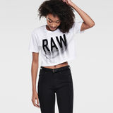 G-Star RAW® Gretch Cropped T-Shirt Blanc