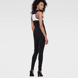 G-Star RAW® US Katya Color Block Jumpsuit Black model back zoom