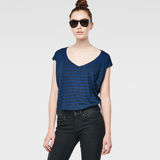 G-Star RAW® Lyker Striped T-Shirt Mittelblau