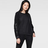 G-Star RAW® Florence Loose Sweat Noir model front
