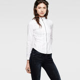 G-Star RAW® Lynn Zip Shirt Blanc
