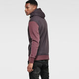G-Star RAW® Harm Hooded Sweat Paars flat front