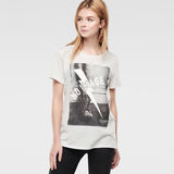 G-Star RAW® Edla Roundneck T-Shirt Blanc