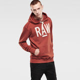 G-STAR® Lars Hooded Sweat Rot model front