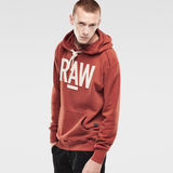 G-STAR® Lars Hooded Sweat Rot model side