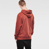 G-STAR® Lars Hooded Sweat Rot model back