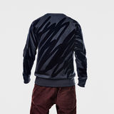 G-Star RAW® Marc Newson Scribble Sweat Azul oscuro model front