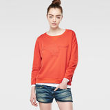 G-Star RAW® Lallam Sweat Rouge model front