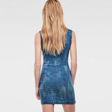 G-Star RAW® Midge Dumont Zip Kleid Mittelblau