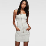 G-Star RAW® New Lynn Zip Dress Blanc