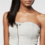 G-Star RAW® New Lynn Zip Dress Blanc