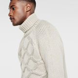 G-Star RAW® Aril Turtle Knit Grey flat front