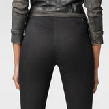 G-Star RAW® Cade Contour Zip High Super Skinny Jeans Zwart front flat