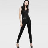G-Star RAW® Cade Slim Zip Suit Black model front