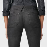 G-Star RAW® Lynn Mid Waist Skinny Jeans Zwart
