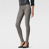G-Star RAW® Midge Zip Low Waist Super Skinny Jeans Grey