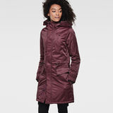 G-Star RAW® Duty Premium Hooded Relaxed Parka Rouge model front