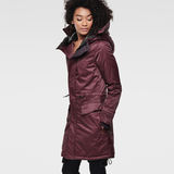 G-Star RAW® Duty Premium Hooded Relaxed Parka Rouge flat front