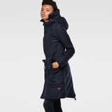 G-Star RAW® Duty Hooded Relaxed Parka Azul oscuro model side