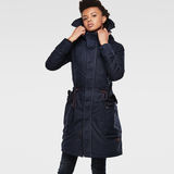 G-Star RAW® Duty Hooded Relaxed Parka Azul oscuro flat front