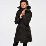 G-Star RAW® Duty Hooded Relaxed Parka Black flat front