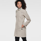 G-Star RAW® Minor Wool Slim Coat Beige model front