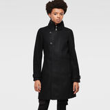 G-Star RAW® Minor Wool Slim Coat Black model front