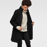 G-Star RAW® Minor Wool Slim Coat Negro model side