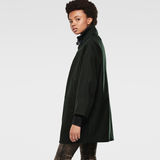 G-Star RAW® Oval Wool Relaxed Coat Green model side