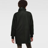 G-Star RAW® Oval Wool Relaxed Coat Green model back