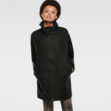 G-Star RAW® Oval Wool Relaxed Coat Green flat front