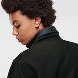 G-Star RAW® Oval Wool Relaxed Coat Green flat back