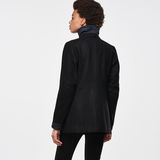 G-Star RAW® Pea Wool Relaxed Coat Black model back